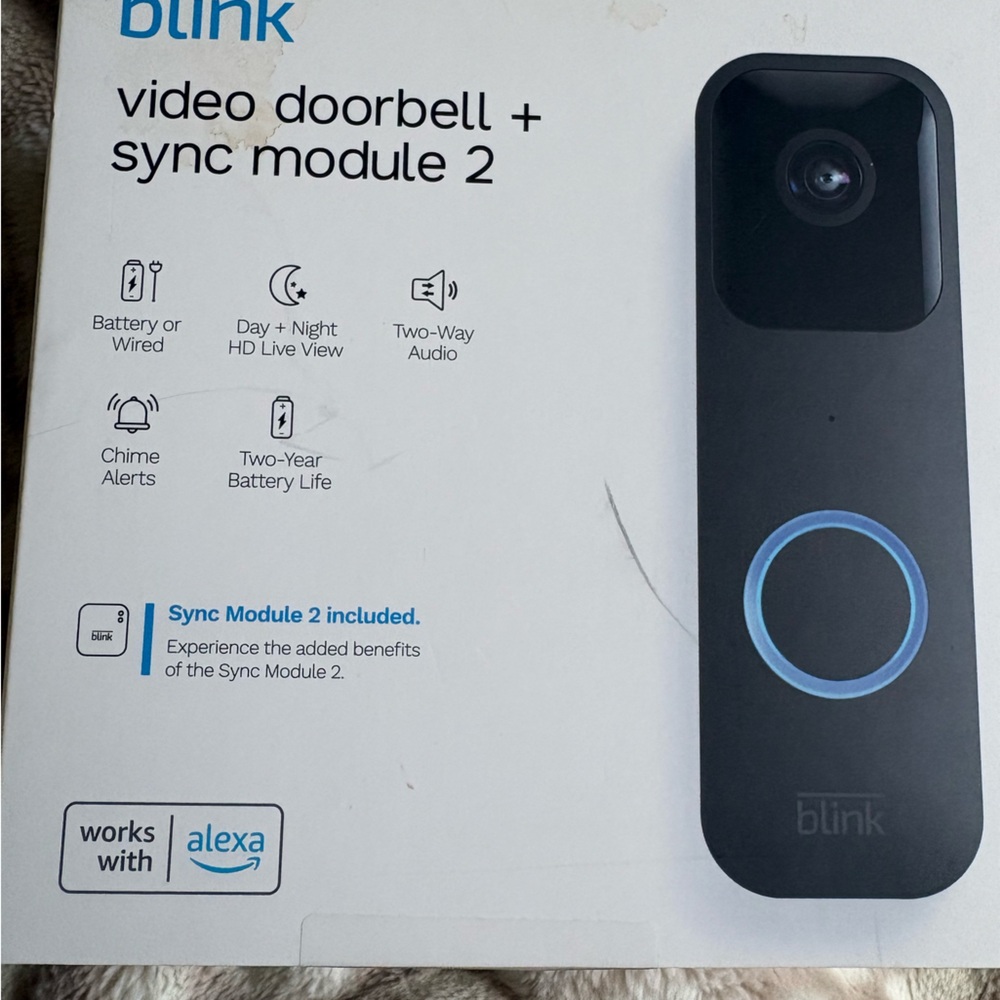 Blink Video Doorbell with Sync Module 2